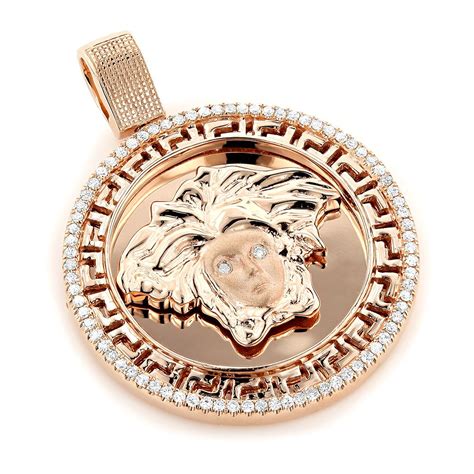 versace necklace pendant|14k gold versace pendant.